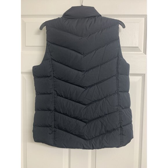 Lands End Black Puffer Full Zip Vest Size M (10-12) - Picture 3 of 8